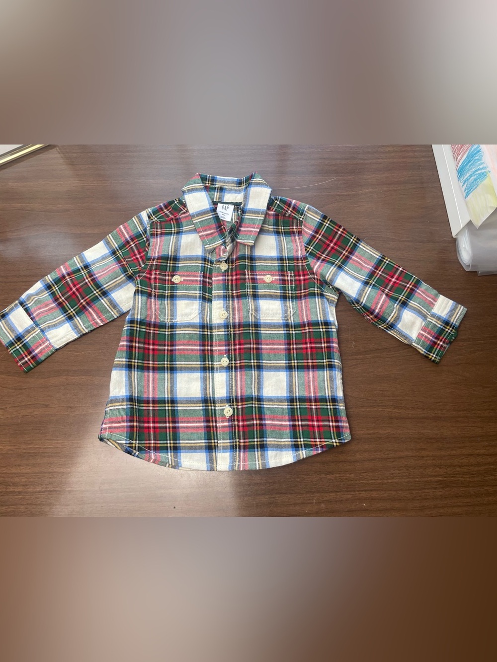 Baby GAP Boys Plaid Button-Down Shirt